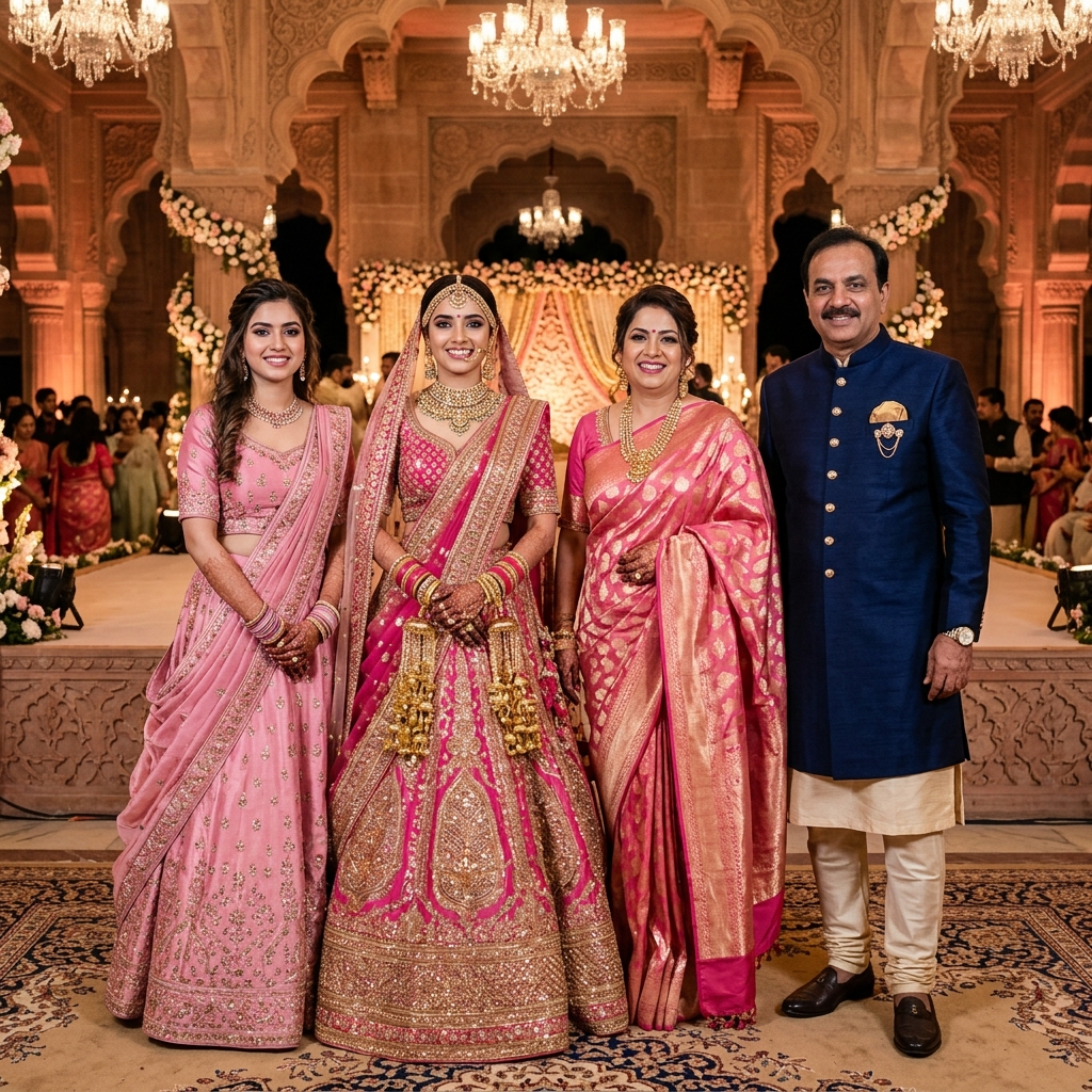 Bride's Family Portrait